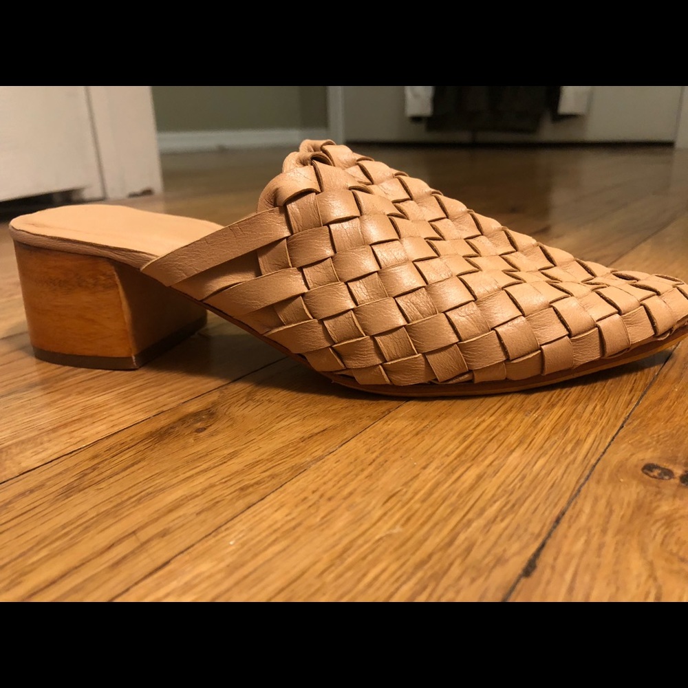 Tan Mule Shoes NEVER WORN